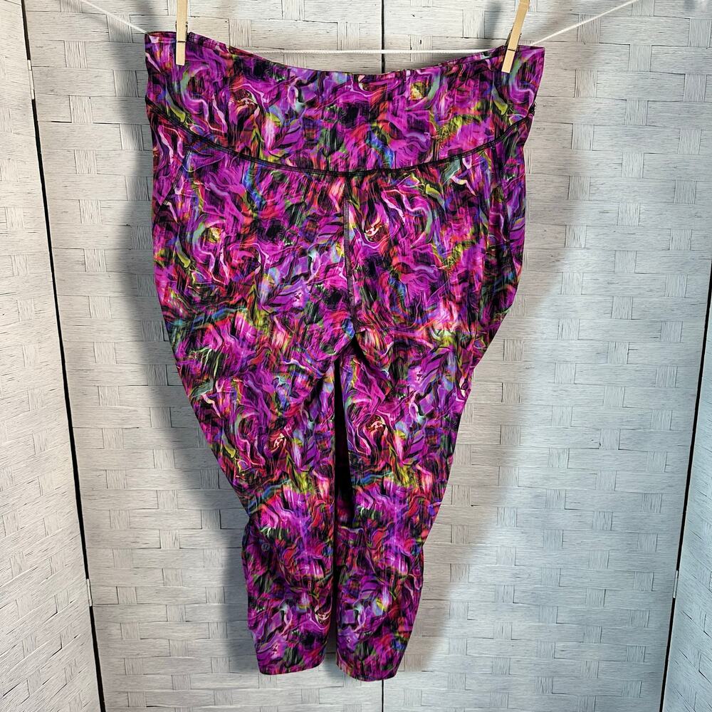 Lululemon Womens leggings basic pace colorful Cap… - image 2